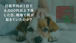 日経平均4000円下落の裏側